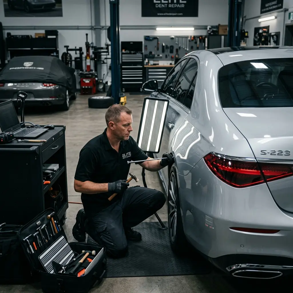 Mobile Dent Repair professional at work